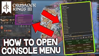 How to Access Cheat Mode & Open Console (+Commands List) - Crusader Kings III