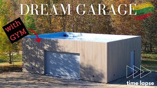 Building a Dream Garage | TIMELAPSE | Start to Finish