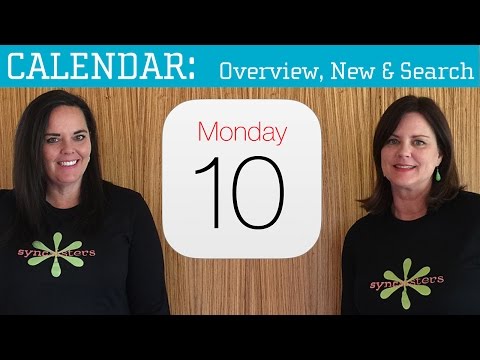 iPhone / iPad Calendar - Overview, New Event & Search Video