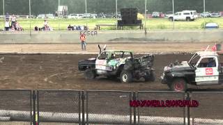 preview picture of video 'LLOYDMINSTER 2012 FULL SIZE TRUCKS DEMO DERBY maxwellsworld'