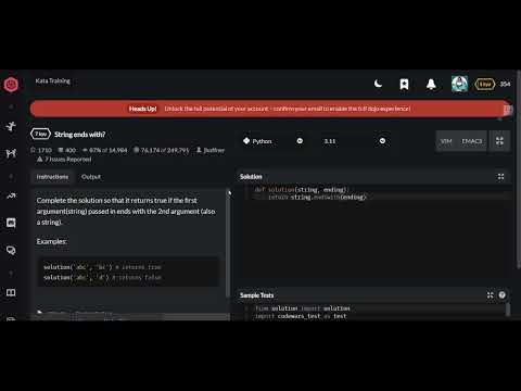 Codewars String Ends With Python 7 Kyu