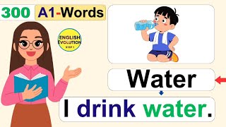 Improve English : 300 A1 Vocabularies in simple Sentences.