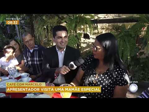 CAFÉ COM MARCELO: APRESENTADOR VISITA UMA MAMÃE ESPECIAL