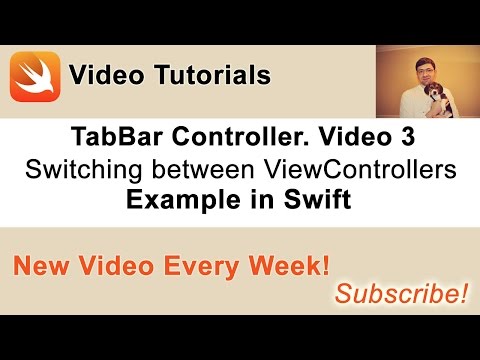 UITabBarController example in Swift. Switching between ViewControllers