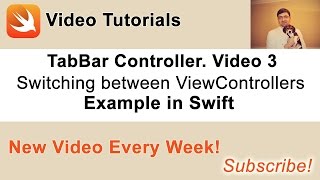 Download the video "UITabBarController example in Swift. Switching between ViewControllers"