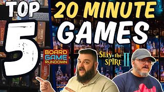 Top 5 - 20 Minute Games | WHISKEY WEDNESDAY LIVE @ 8!
