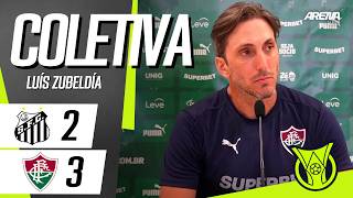 COLETIVA LUIS ZUBELDÍA | AO VIVO | Santos x Fluminense - Brasileirão 2026