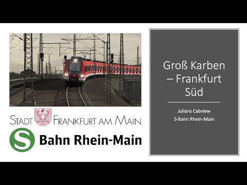 S-Bahn Rhein-Main Cabview | S6 Groß Karben - Frankfurt Süd | BR 423