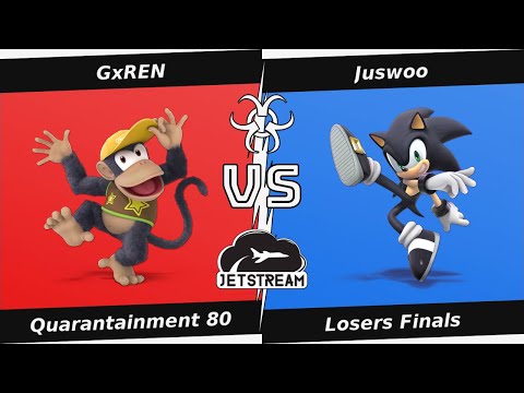 Quarantainment 80 Losers Finals - GxREN (Diddy) Vs Juswoo (Sonic) - SSBU
