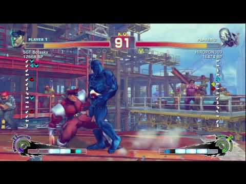 SSF4: SGT Botasky (Dictator) VS HIROPON (Seth)