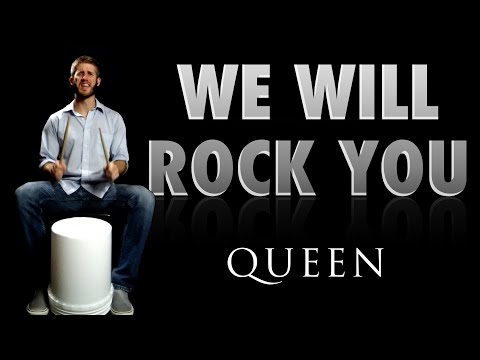 We Will Rock You - Queen Bucket Drumming 🥁 By BucketDrumming.net 🥁