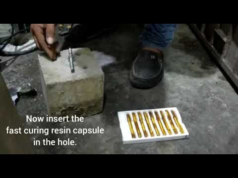 Quick curing resin hammer capsule in India for chemical anchor bolts and Rebars