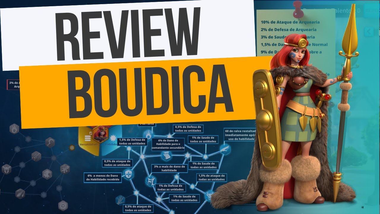BOUDICA PRIME (LENDÁRIA) | TUDO OQUE PRECISA SABER | RISE OF KINGDOMS