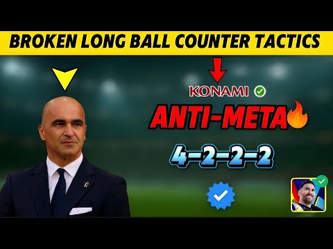 Broken 4-2-2-2 Long Ball Counter Tactics in eFootball 2025 Mobile! UNSTOPPABLE Right Now! 🔥🤯