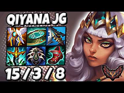 Qiyana vs Hecarim [ Jungle ] Korea Grandmaster 1088 LP | Patch 26.4