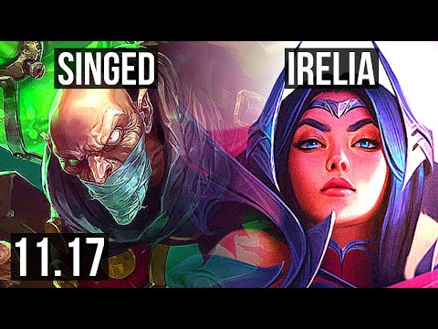 SINGED vs IRELIA (TOP) | 8/0/12, Rank 6 Singed, Legendary | KR Master | v11.17