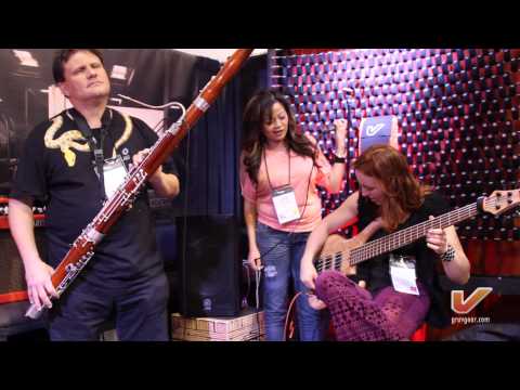 Ariane Cap, Paul Hanson and Lara Price LIVE at the Gruv Gear NAMM 2014 booth