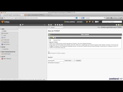 TYPO3 für Redakteure Teil 5: Seiten verschieben und kopieren
