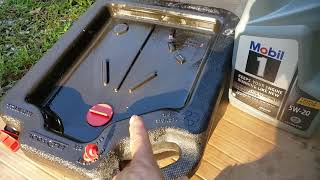 Oil Drain Pan that's Not Worth Using as a Drain Pan, but its a good storage container