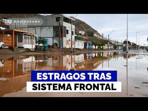 ¿Seguirá lloviendo? El duro paso del sistema frontal por el norte de Chile