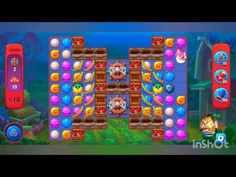 фишдом 2022  #  10969 уровень - прохождение без бустеров # Fishdom,   10969  level - no Boosters.