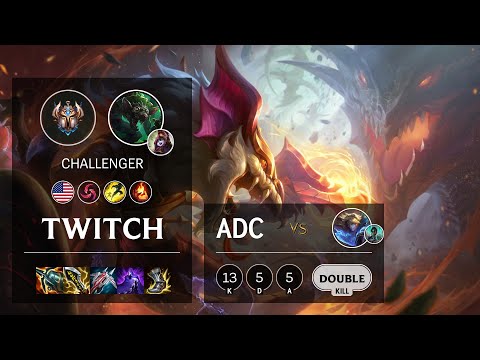 Twitch ADC vs Ezreal - NA Challenger Patch 11.14