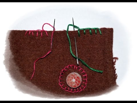 Schlingenstich( Festonstich ) mit der Hand nähen