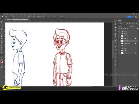 How To Create 2D Character Design | Part - 3 | Cartoon Character Model Sheet | @LearnAnimationHindi