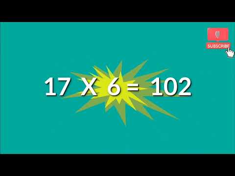 17x1=17 Multiplication, Table of Seventeen Tables Song Multiplication Time of tables - MathsTables