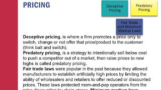 Legal Issues in Pricing