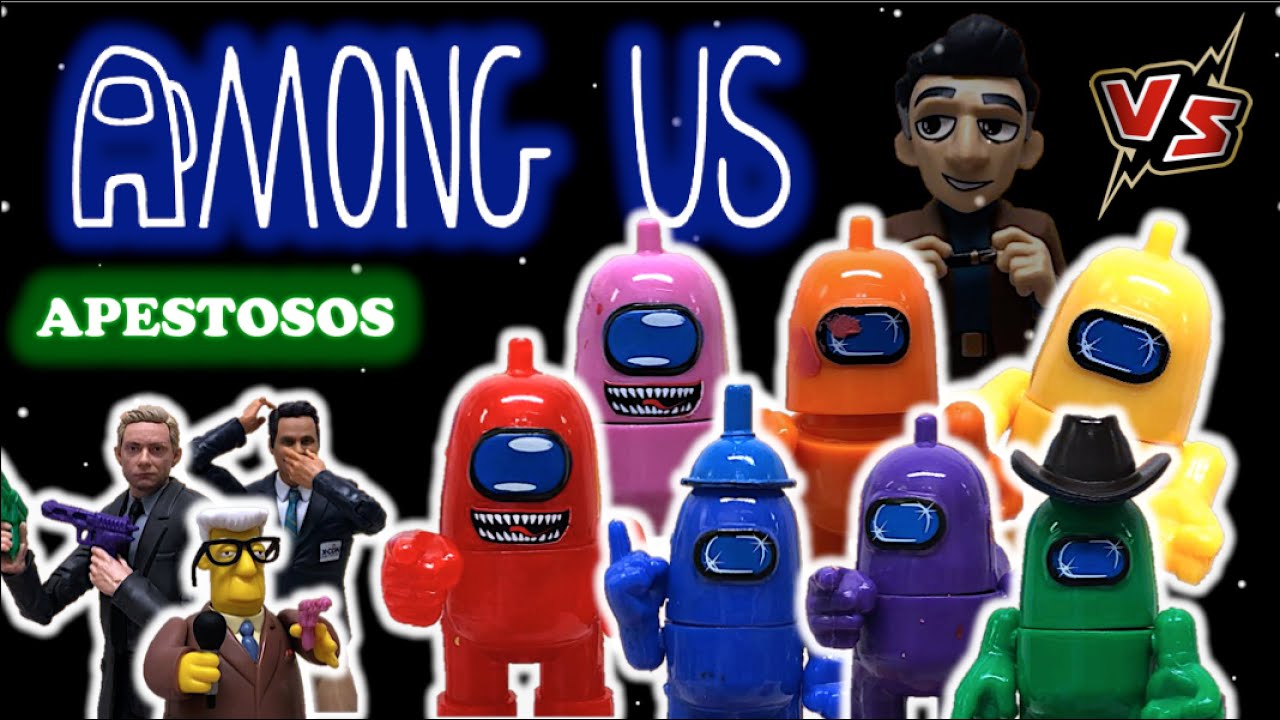 Figuras de AMONG US #5 - Los Tripulantes APESTOSOS | Reseña Figuras Bootleg @TOY SHOTS  Gameplay