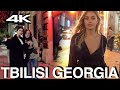 Tbilisi Georgia 4K WALKS Night Tour