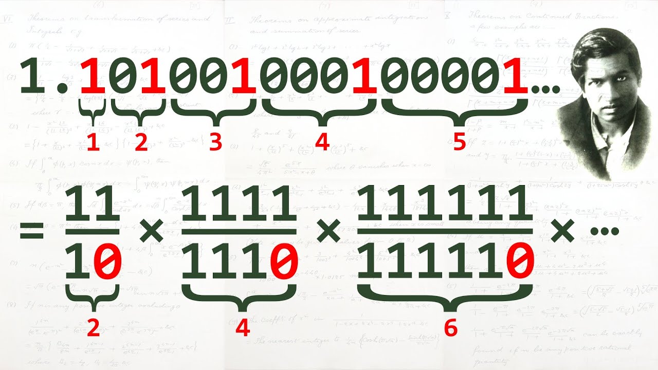 ラマヌジャンが 0 と 1 で遊ぶとこうなる