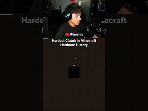 Hero7150 - Hardest Clutch in Minecraft Hardcore History #shorts