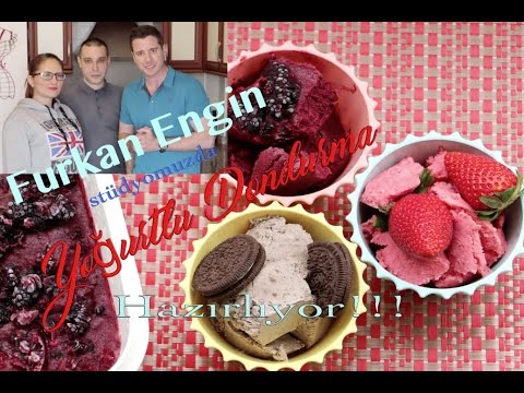 Furkan Engin Yogurtlu Dondurma Hazirliyor / Frozen Yogurt / Замороженный Йогурт