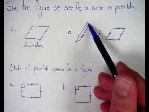 Special Parallelograms Example Problems
