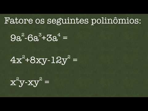 ⭕ Fatore os seguintes polinômios: