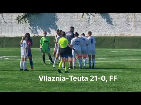Pamje nga ndeshja e futbollit femra, Vllaznia-Teuta, 21 me 0. Superliga-Java e dytë