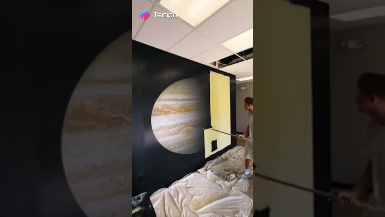Wall Painting of the Solar System