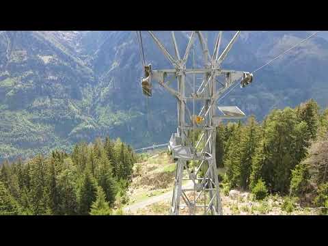 Militär - Luftseilbahn Sobrio - Matro Talfahrt Seilbahn funivia téléphérique cable car