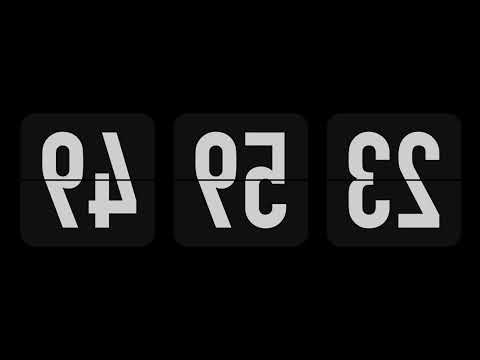 Midnight Countdown (Reverse) | Flip Clock | Silent Timer