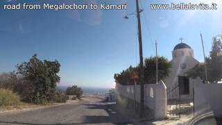 preview picture of video 'Santorini 2014 - road from Megalochori to Kamari'