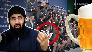 FRENCH MUSLIM FOOTBALLER REFUSES TO HOLD ALCOHOL