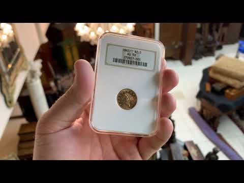 1862/1 Quarter Eagle NGC AU58 $2.5 Featured Coin Video