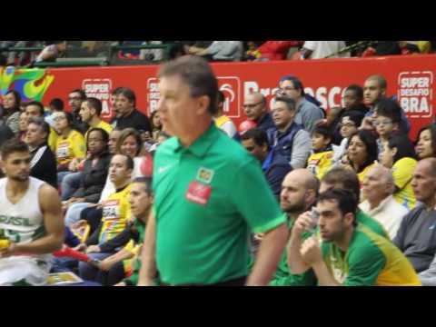 BRASIL X AUSTRALIA   AMISTOSO DE BASQUETE NO HUGÃO 2016
