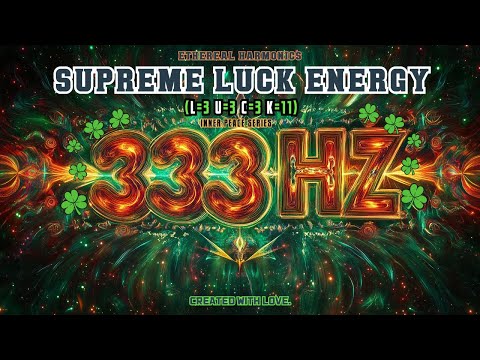 Good Luck Frequencies | 333Hz + 33Hz +11Hz +3Hz + 2Hz + 777Hz + 888Hz | Ambient Frequency Music