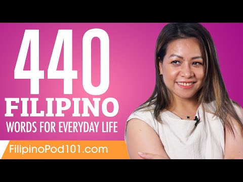 440 Filipino Words for Everyday Life - Basic Vocabulary #22