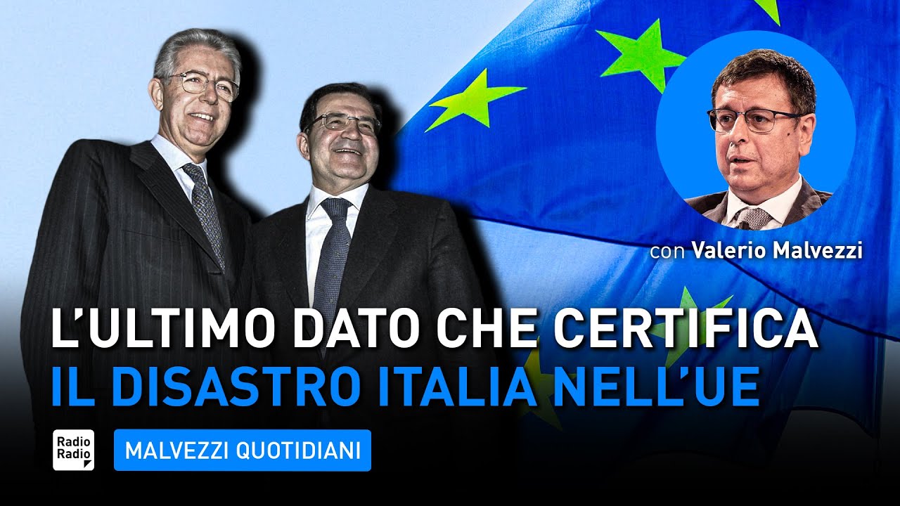 Avevamo ragione sull'ITALIA nell'UNIONE EUROPEA: ecco l'ultimo dato che certifica il DISASTRO