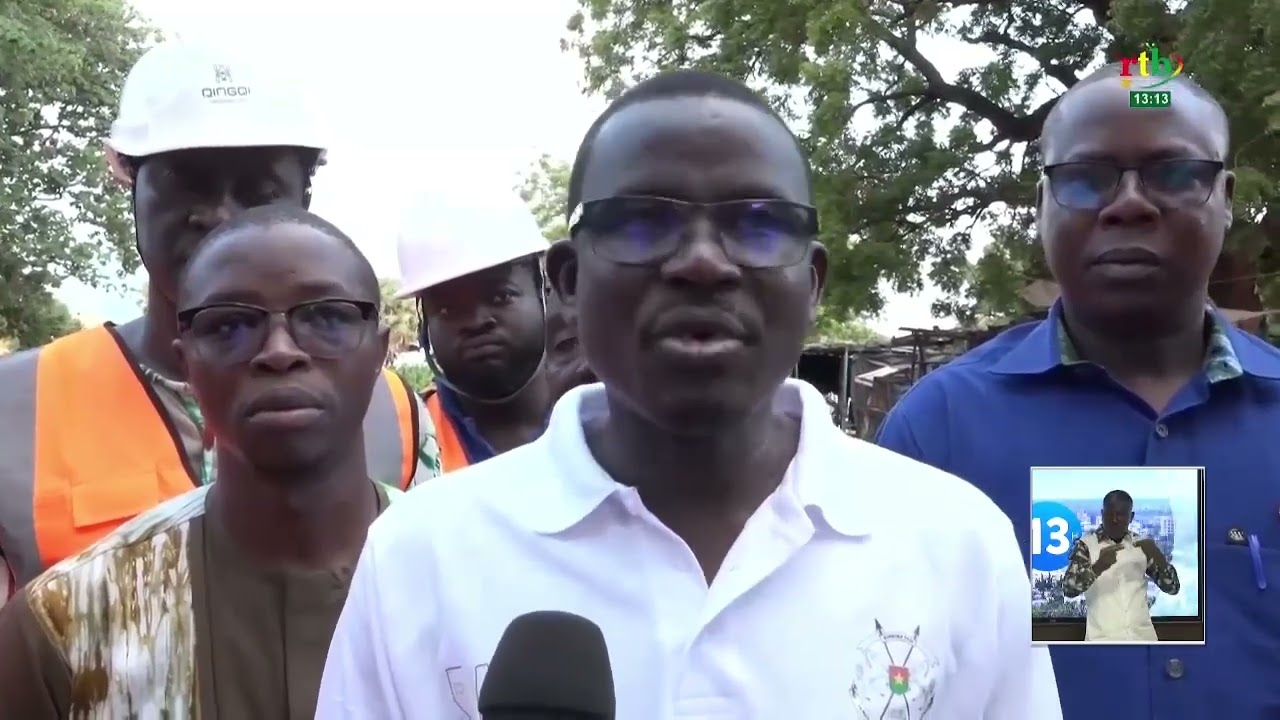Constat de l’état d’avancement des travaux de construction de la clôture du Lycée Ouezzin Coulibaly