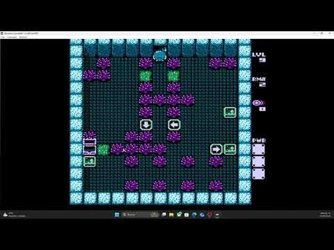 NES - Adventures of Lolo 3 - Level 9 (All rooms) - Gameplay